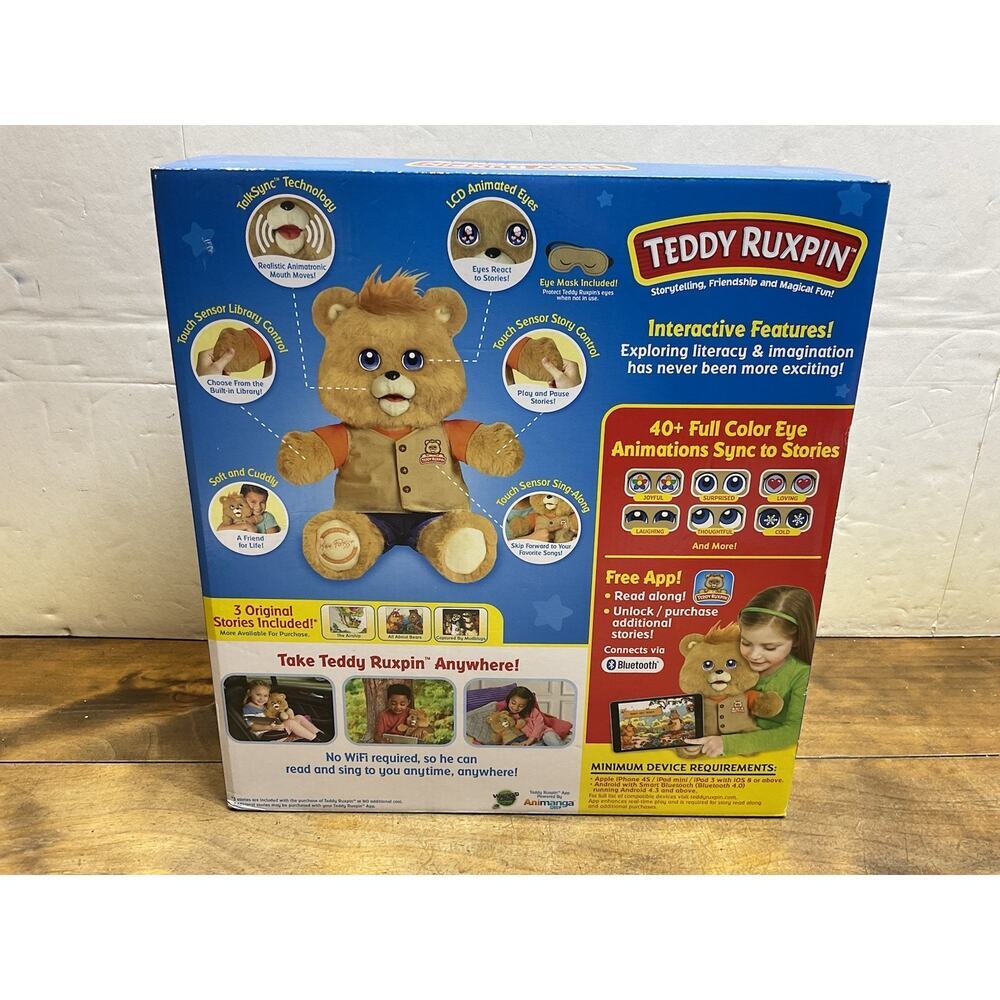 Teddy Ruxpin Talking Animatronic Bear 2017 LCD Eyes Bluetooth - Picture 6 of 12